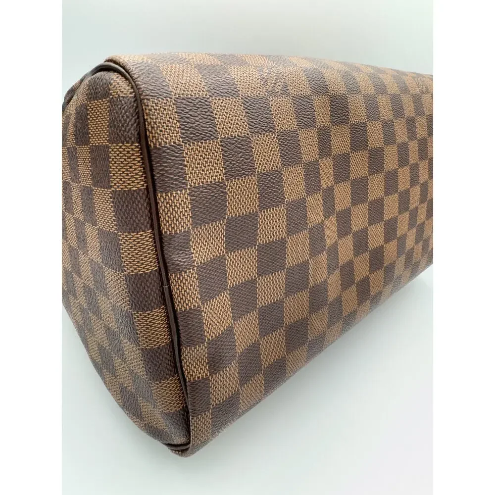 Louis Vuitton Damier Ebene Speedy 30 Handbag Made in France 2012 Authentic